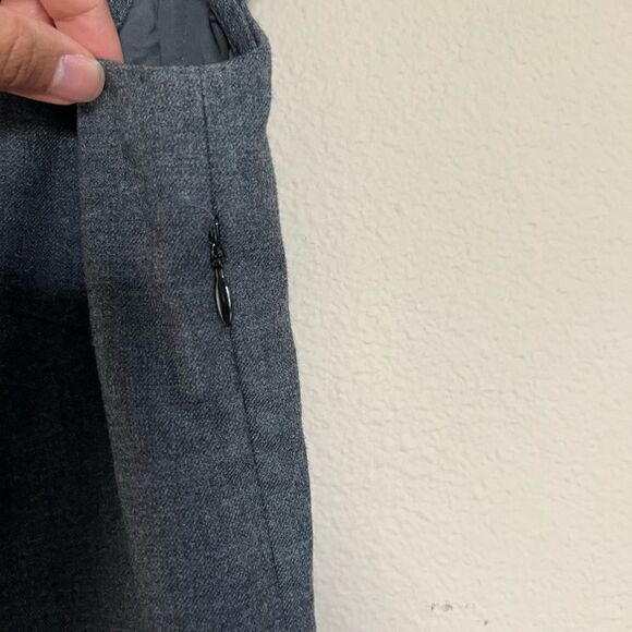 J. Crew Wool Blend Ruffle Neck Shift Dress - Picture 6 of 9